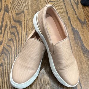 Aldo Nude Slip-On Platform Sneakers